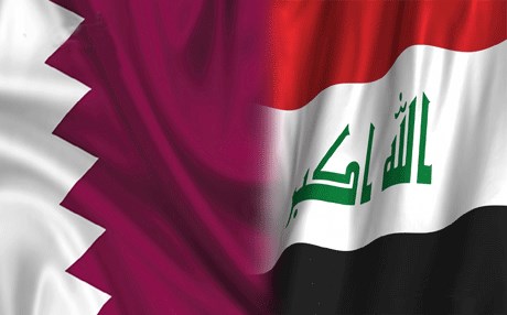 العلم العراقي والقطري