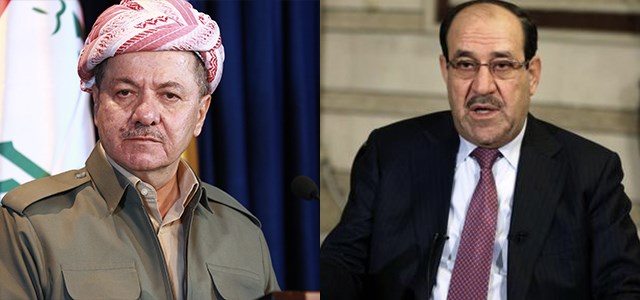 Combo: Kurdish President Masoud Barzani [L] and former Iraqi Prime Minister Nouri al-Maliki. Photo: Rudaw/AP