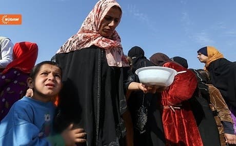 Mosul IDPs at a displacement camp in the Kurdistan Region.