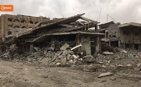 The fighting in the west of Mosul have left significant destruction in the city where the US-led international coalition and the Iraqi army conduct almost daily airstrikes against ISIS positions, and ISIS deploys bomb and mortar attacks against the advancing forces . Photo: Rudaw