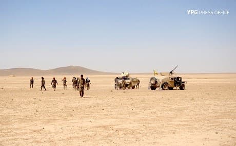 US-backed forces in Deir ez-Zor province. Photo: YPG Press Office