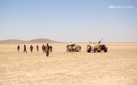 US-backed forces in Deir ez-Zor province. Photo: YPG Press Office
