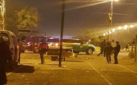 The bomb attack targeted a convoy of the head of Baghdad Provincial Council in a busy street. Photo: Al-Sumaria TV