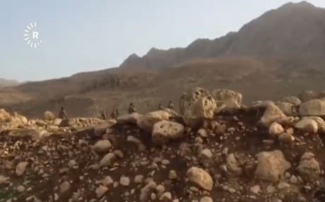 The group entered armed clashes against the Kurdish forces on Bamon Mountain in Halabja, Kurdistan Region on Monday January 22, 2018. No casualties reported then from either side. Photo: Rudaw TV