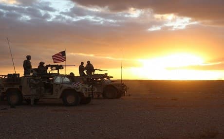 US Special Forces train in counter-ISIS exercises at al-Tanf garrison in Syria near the borders of Iraq and Jordan. Photo: Staff Sgt. Jacob Connor | US 5th SFG (Airborne)