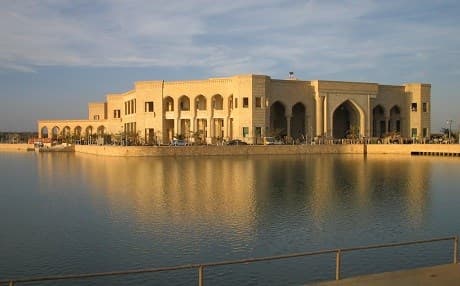 The US-led coalition used Al Faw Palace in Baghdad to house 'Camp Victory' during the invasion. Photo: AP