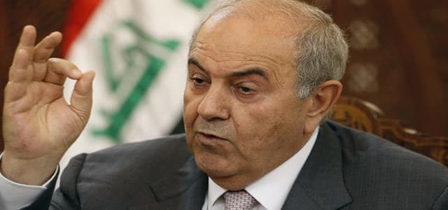 Ayad Allawi, one of Iraq's three vice presidents, was interim Prime Minister from June 2004 until May 2005. File photo: AFP