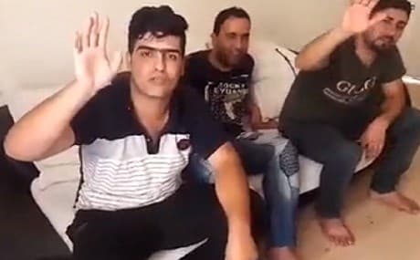 The young Kurdish migrants were forced to make a video claiming they had arrived in France. They were in fact being held captive by criminals trying to extort money from their families. Photo: Rudaw video