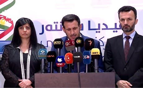 Sherwan Zrar, spokesman for the Kurdistan Region election commission, outlines six measures to help prevent fraud during Sunday's election, September 29, 2018. Photo: Rudaw video