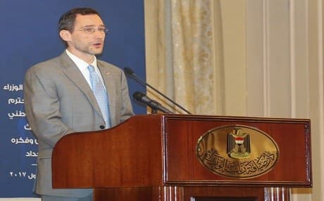 Joey Hood, then the deputy chief of mission for the US Embassy in Iraq, speaks during the Third International Conference to Counter Daesh Propaganda and Ideology in Baghdad, Iraq, on December 13, 2017. Photo: Sgt. Von Marie Donato | US Army