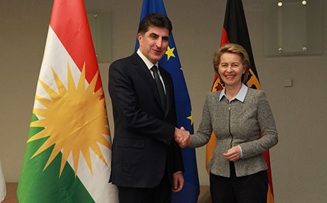 Barzani, German defense minister discuss ongoing ...