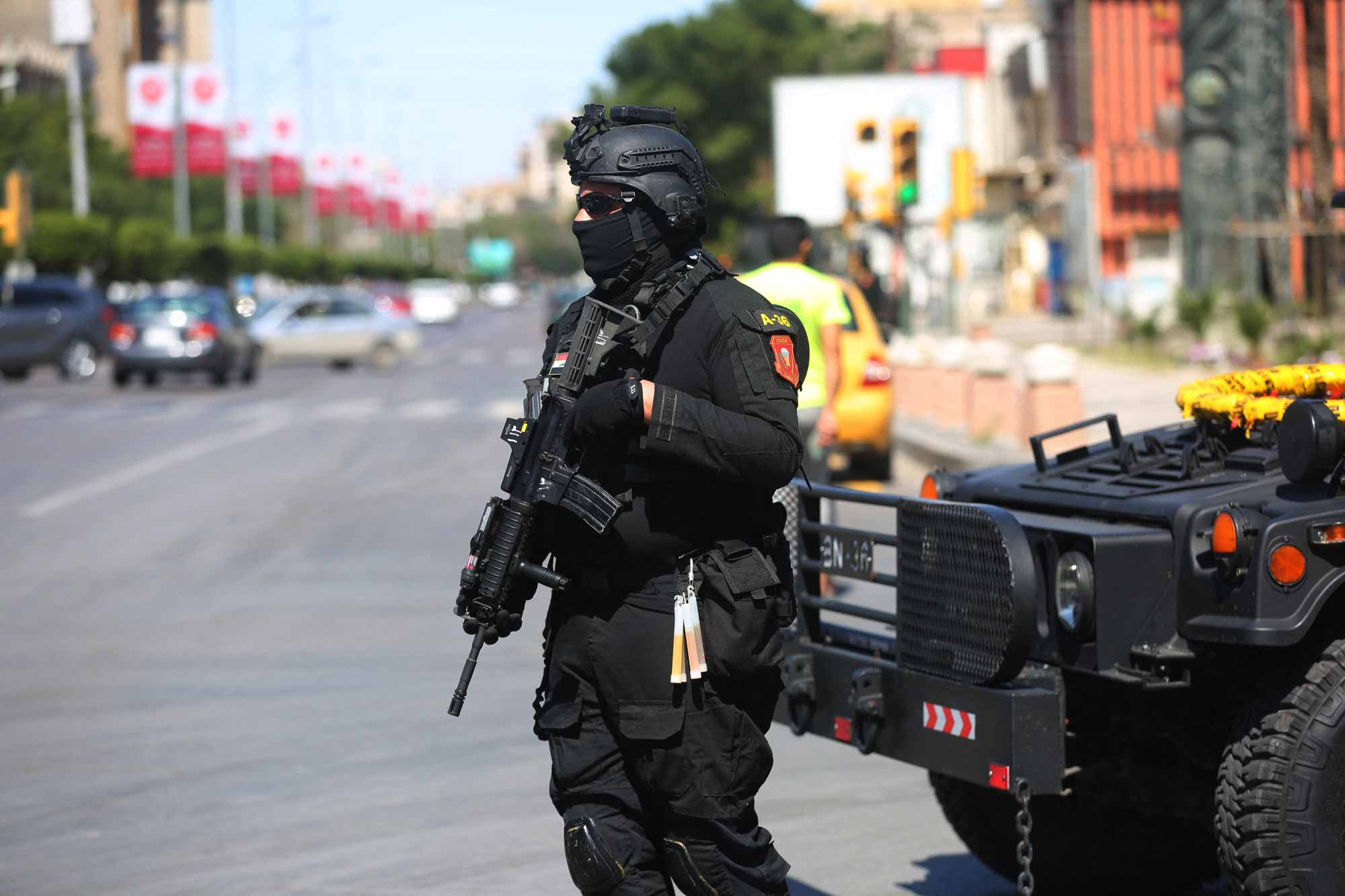 دوای نمایشە سەربازییەکەی رەبعەڵڵا دژەتیرۆر لە شەقامەکانی بەغدا جێگیرکراون