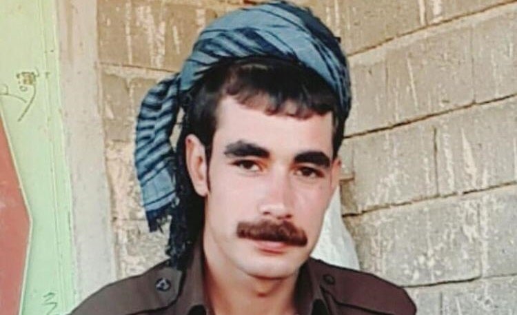 Kayhan on September 4, ten days before he was wounded. Photo sent by Kamaran to Rudaw