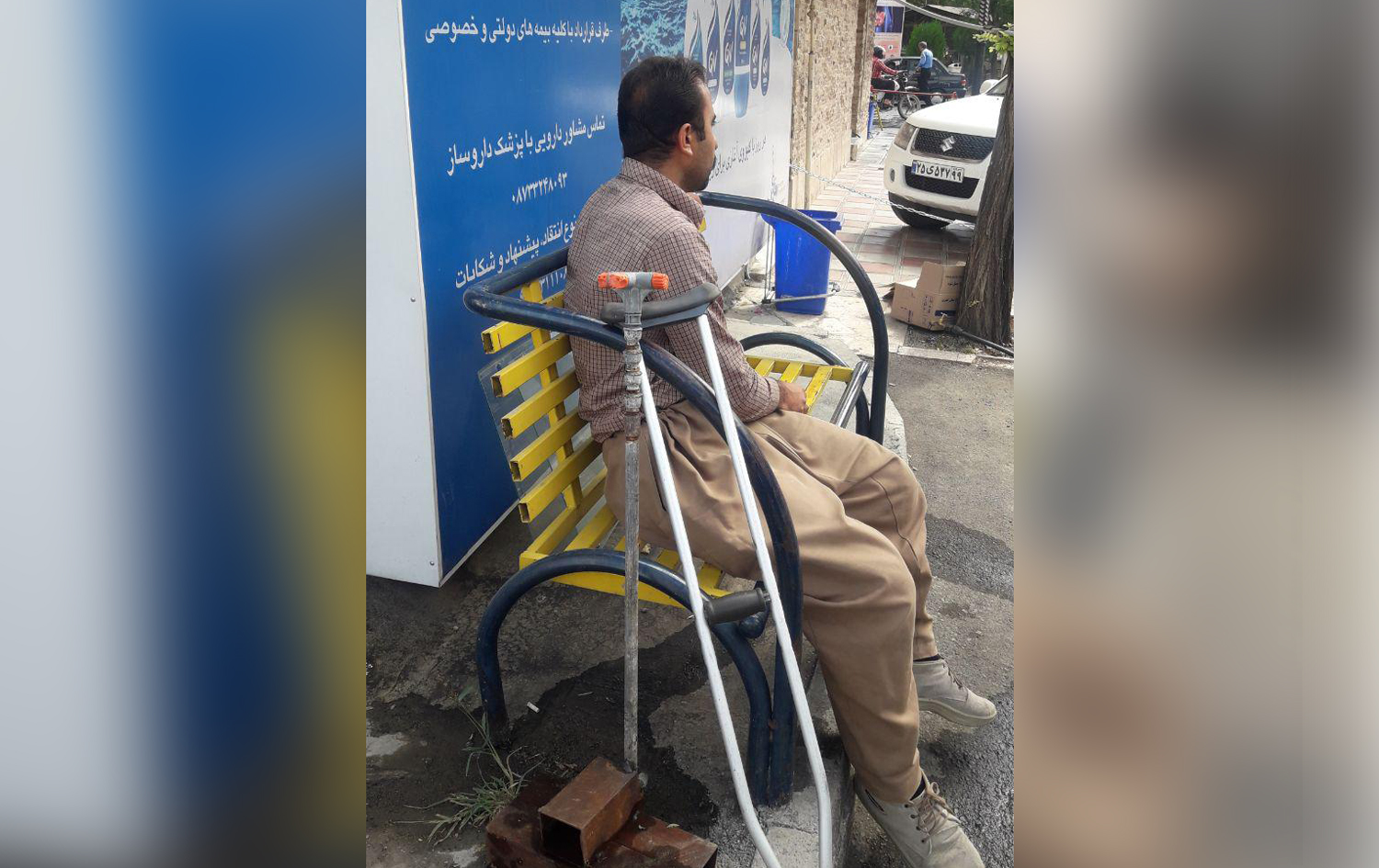 A man in Tawhid Hospital in Sanandaj, Iran in August 2019. Photo: Rudaw English