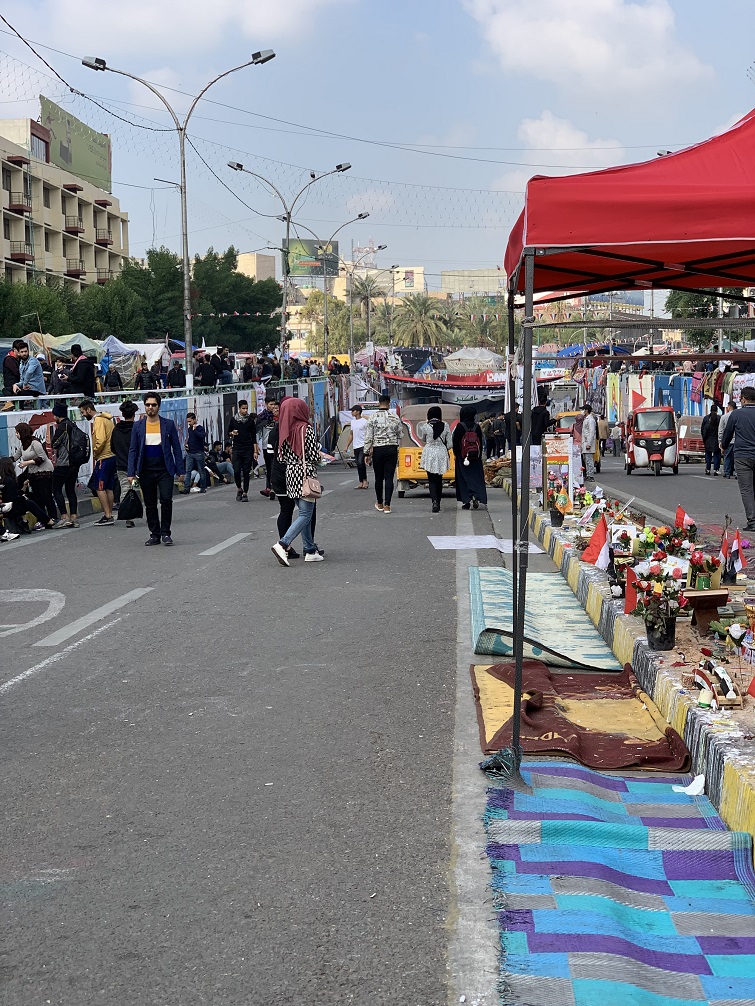 Tahrir Square tunnel, Baghdad on December 3, 2019. Photo: Lawk Ghafuri