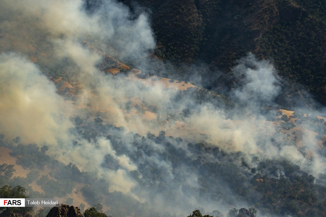هەشت رۆژە دووکەڵ و ئاگر لە دارستانەکانی پاوە بەرزدەبێتەوە