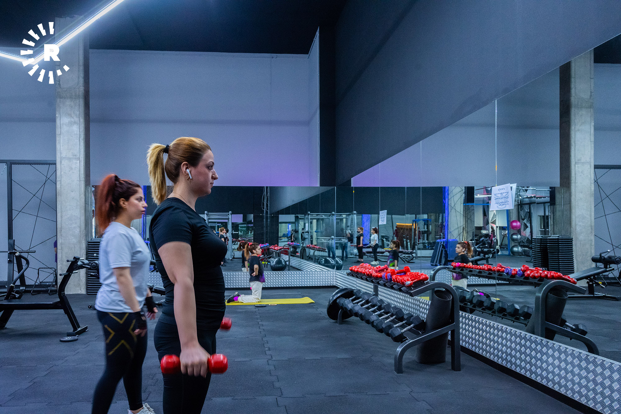 یەکێک لە هۆڵەکانی وەرزشکردن لە شاری هەولێر