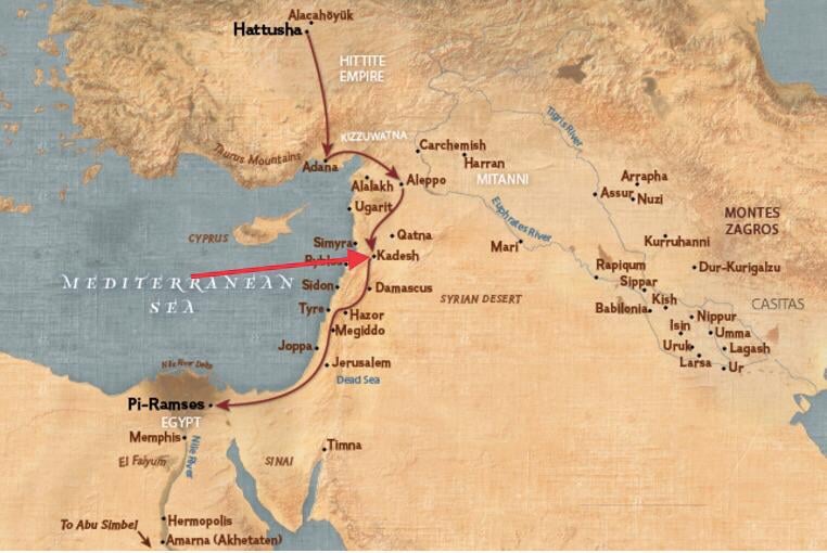 Kızlarının gelin gittiği Mısır toprakları ve Kadeş şehri
