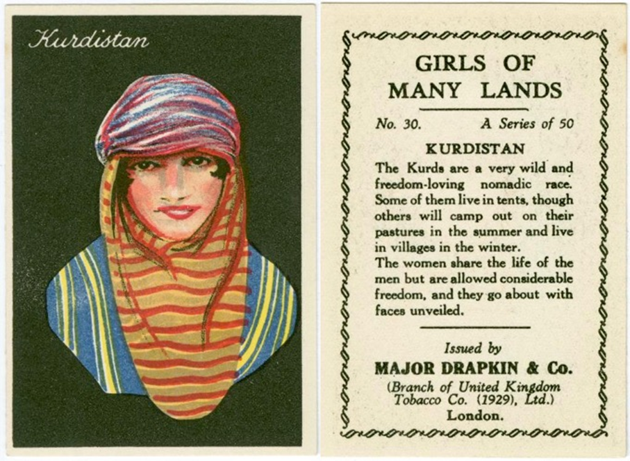 کۆمپانیای Major Drapkin ئاگرۆکێکی (شخاته) زۆری خستە بازاڕەکانەوە کە وێنەی کچە کوردێکی لەسەرە و زانیاری لەسەر کچی کورد نووسیوە