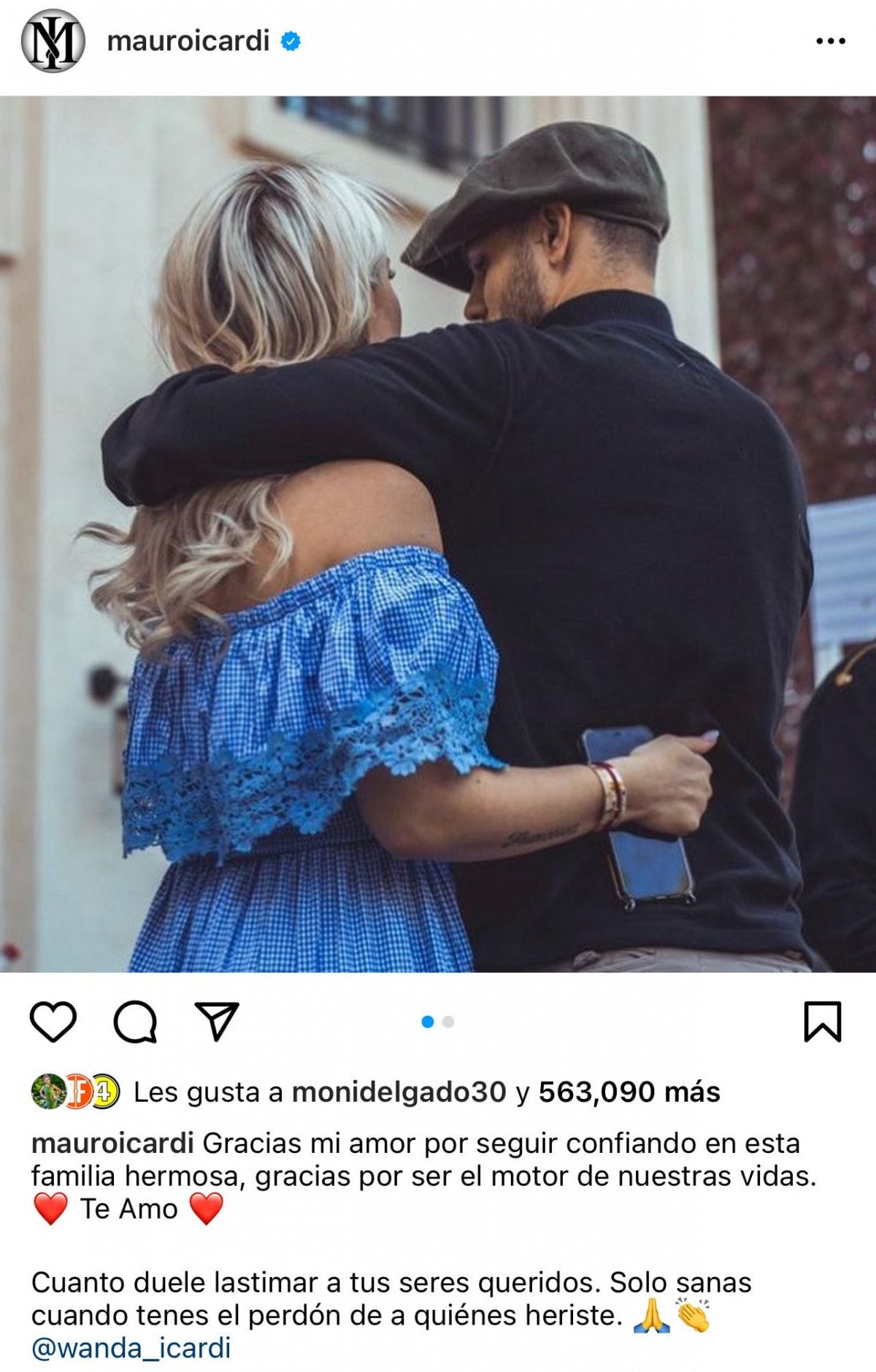 پەیامی ئیکاردی بۆ واندا نارا