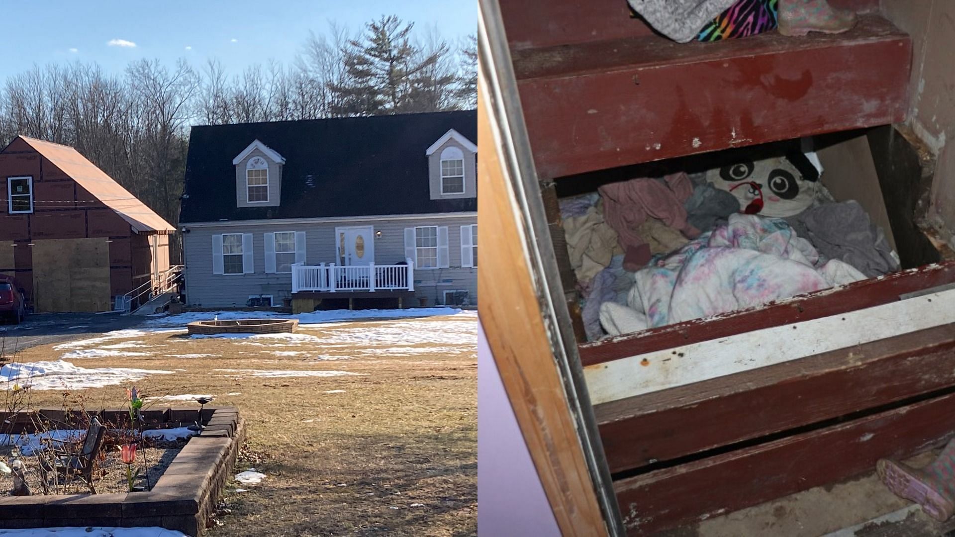 Kız çocuğunun tutulduğu ev ve bulunduğu merdiven boşluğu