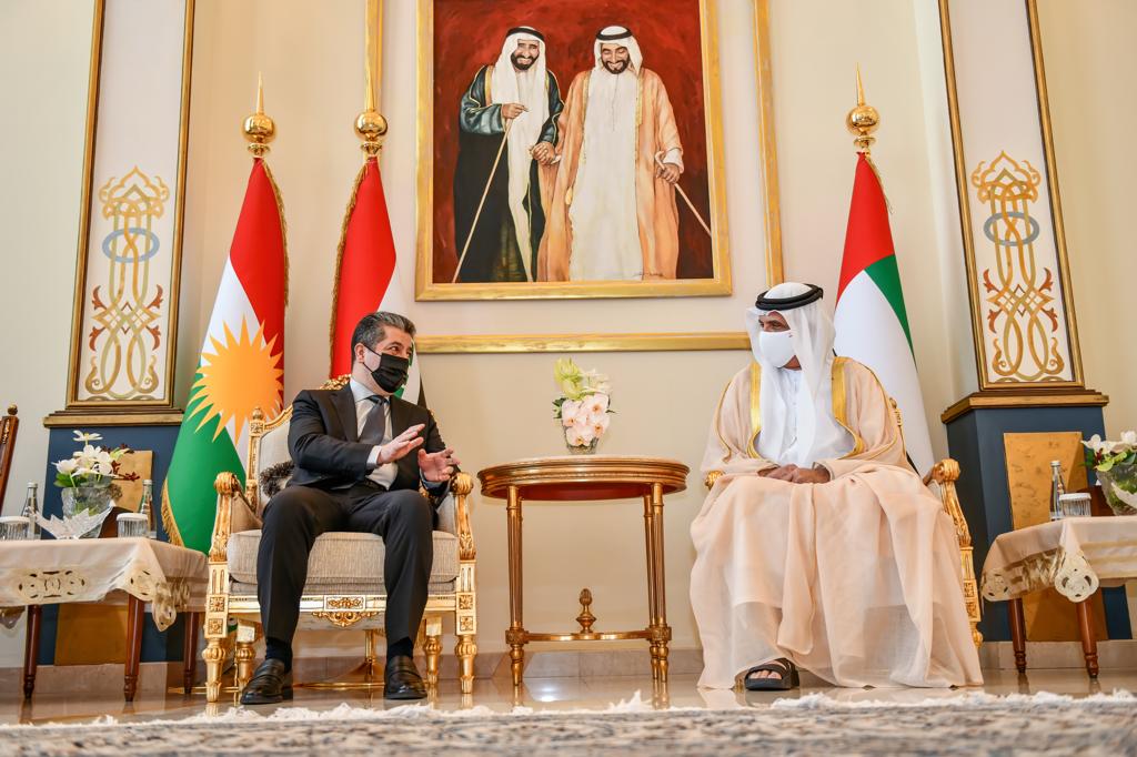 کۆبوونەوەی مەسرور بارزانی، سەرۆکوەزیرانی هەرێمی کوردستان لەگەڵ شێخ سعود بن سەقر ئەلقاسمی، حاکمی میرنشینی رەئس ئەلخەیمە کۆبوونەوەی مەسرور بارزانی، سەرۆکوەزیرانی هەرێمی کوردستان لەگەڵ شێخ سعود بن سەقر ئەلقاسمی، حاکمی میرنشینی رەئس ئەلخەیمە