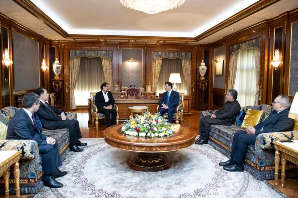 دیداری نێچيرڤان بارزانى و شههرام نازرى