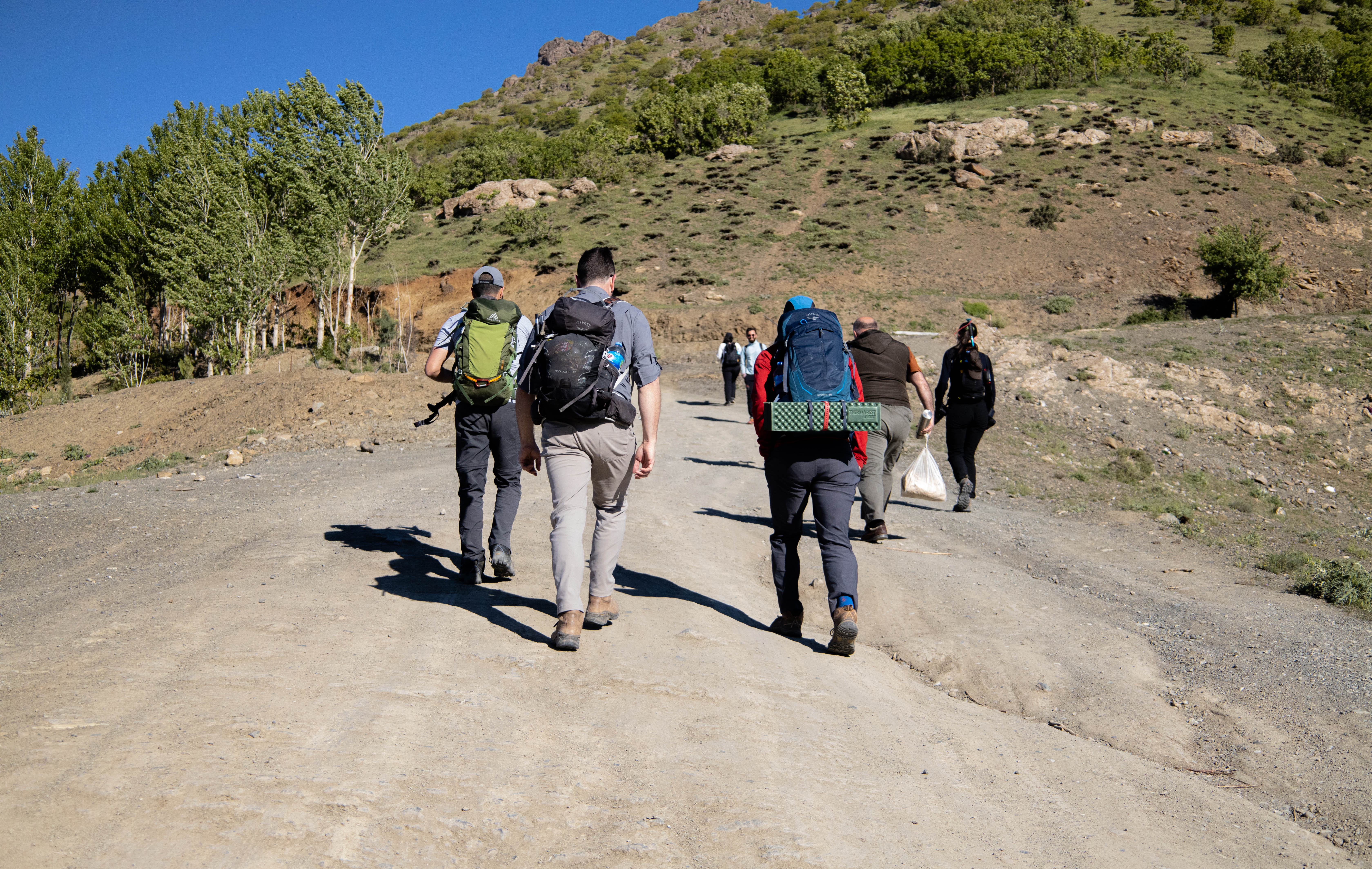 The team - including Miran - set off on the final leg of the ZMT, on May 14, 2022. Photo: Alannah Travers/Rudaw
