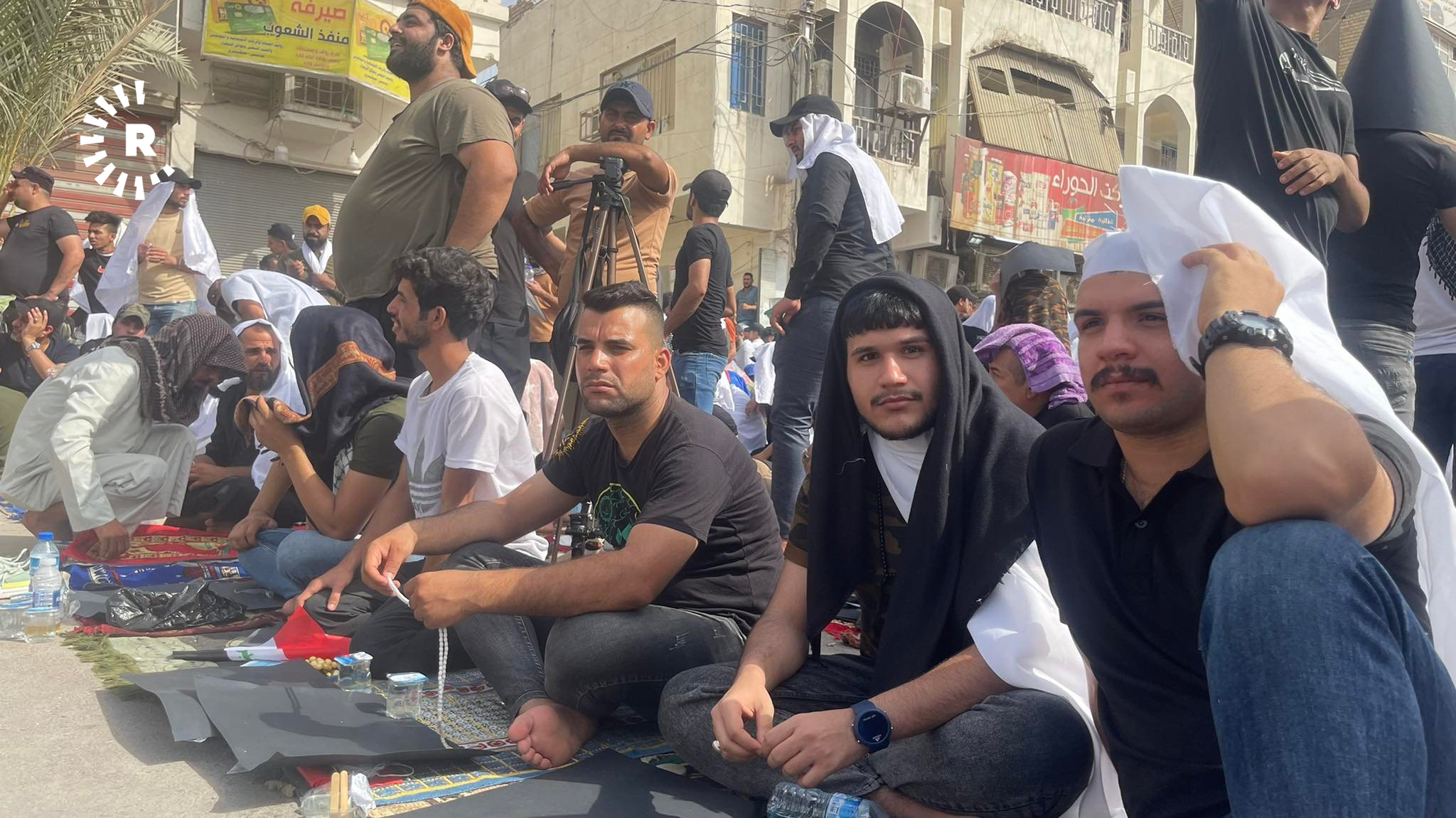 گردبوونەوەی لایەنگرانی سەدر. وێنە: ئەنمار غازی - رووداو