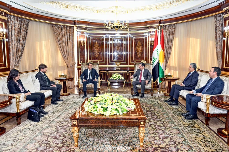 کۆبوونەوەی مەسرور بارزانی، سەرۆکوەزیرانی هەرێمی کوردستان لەگەڵ ئێريك شۆڤاليێ، باڵيۆزى فهرهنسا له عێراق