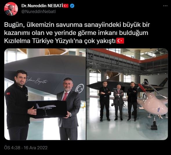 Nureddin Nebati Twitter hesabı