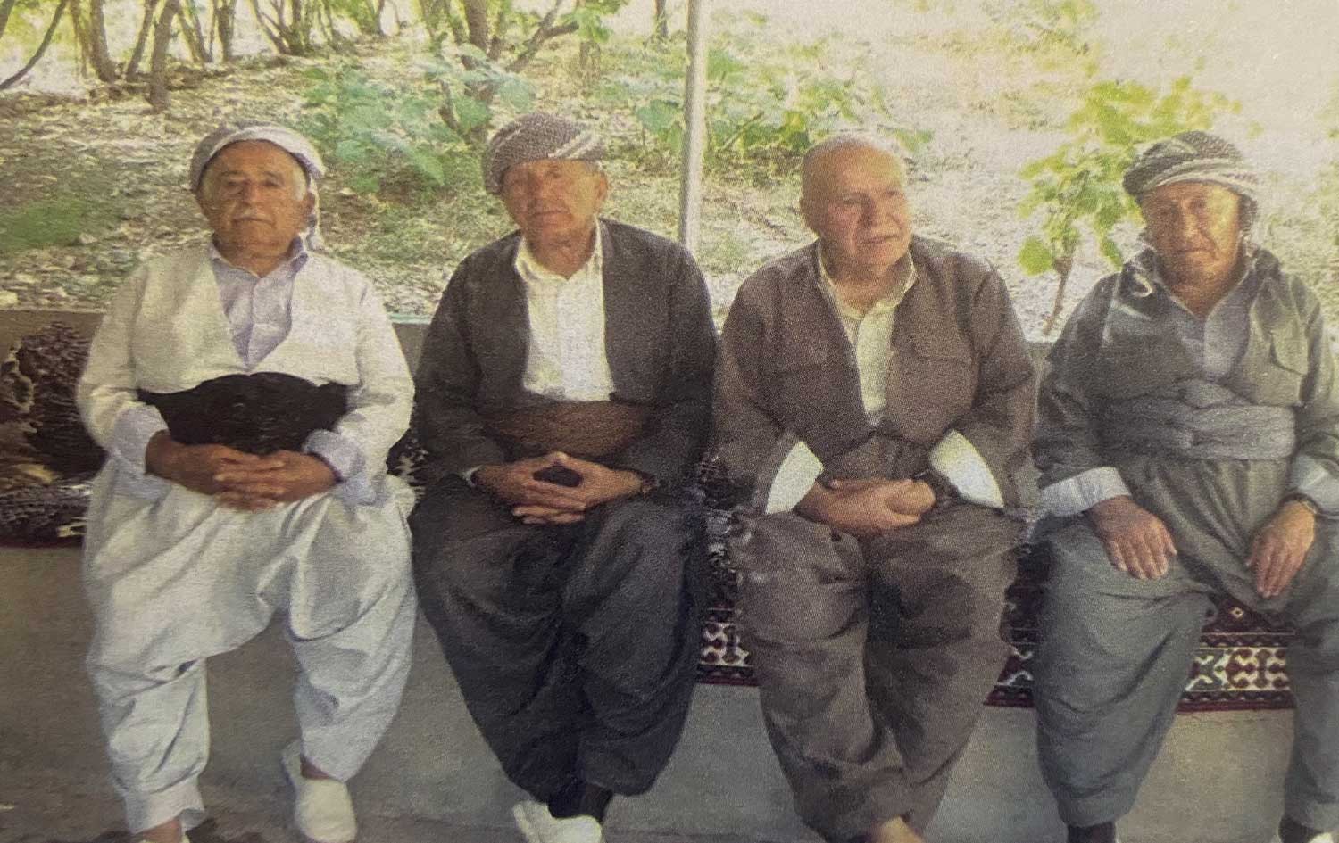 Zrar Sulaiman Bag (left) and his brothers in Dargala village. Date: unknown. Photo: submitted