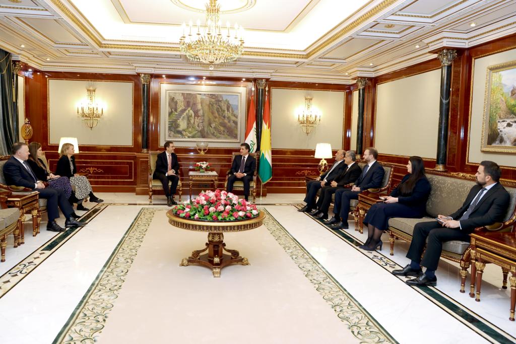 Kürdistan Bölgesi Başkanı Neçirvan Barzani & İngiltere’nin Bağdat Büyükelçisi Mark Bryson-Richardson