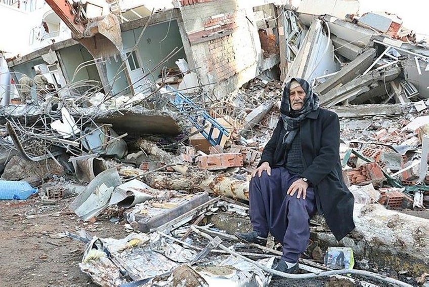 Deprem bölgesinden bir mağdur