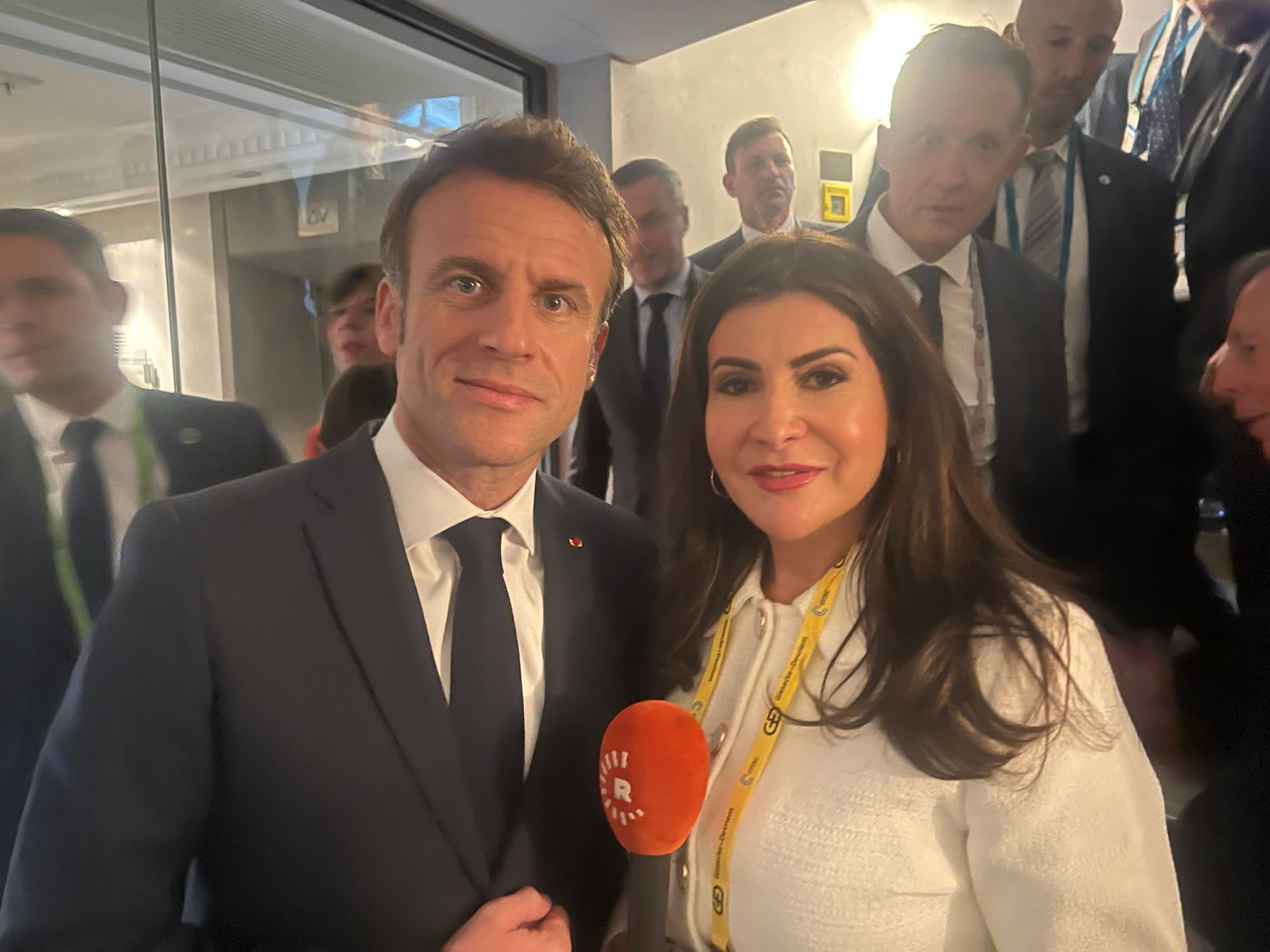 Nûçegihana Rûdawê Ala Şalî û Serokê Fransayê Emmanuel Macron