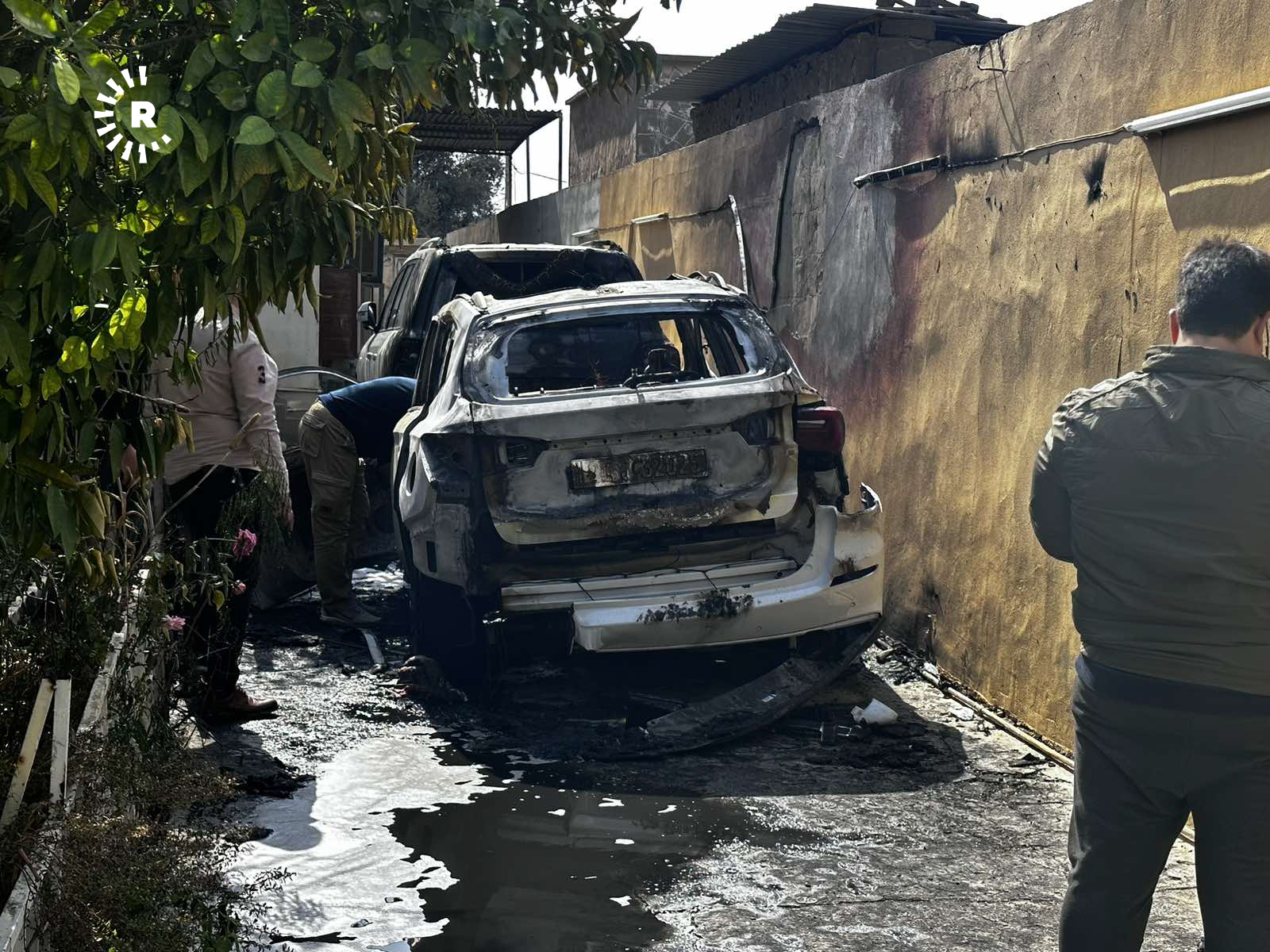 شوێنی تەقینەوەکە. وێنە: هیوا حوسامەدین - رووداو