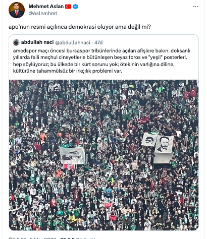 Mehmet Aslan'ın paylaşımı