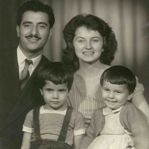 Abdurrahman Kasımlo, eşi Helen Kreulich ve kızları