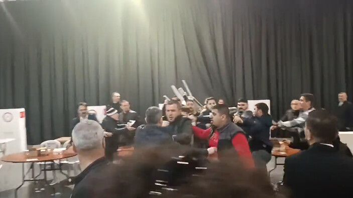 Kavga anlarına dair ekran görüntüsü