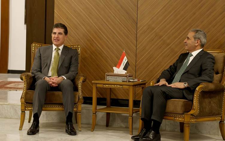 Foto: Başkan Neçirvan Barzani Irak Yargı başkanı Fayik Zedan ile bir araya geldi