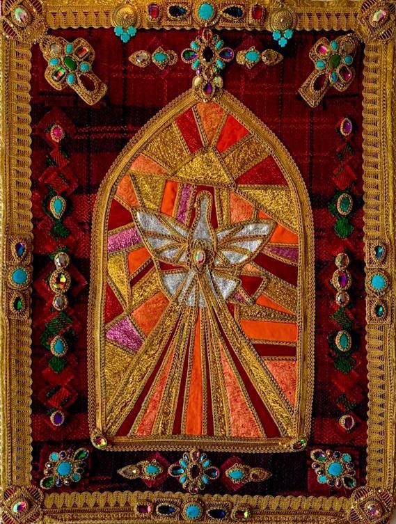 Xalîçe, tabloyeke hunerî ya hunermend û çalakvan Şanaz Cemal