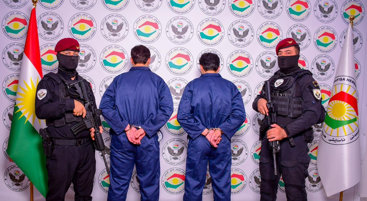 دووان لە تۆمەتبارەکان خۆیان رادەستی ئاسایش کردووە