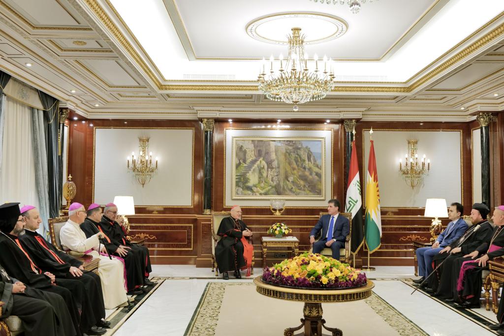Başkan Neçirvan Barzani, azledilen Kardinal Louis Sako’yu kabul etti