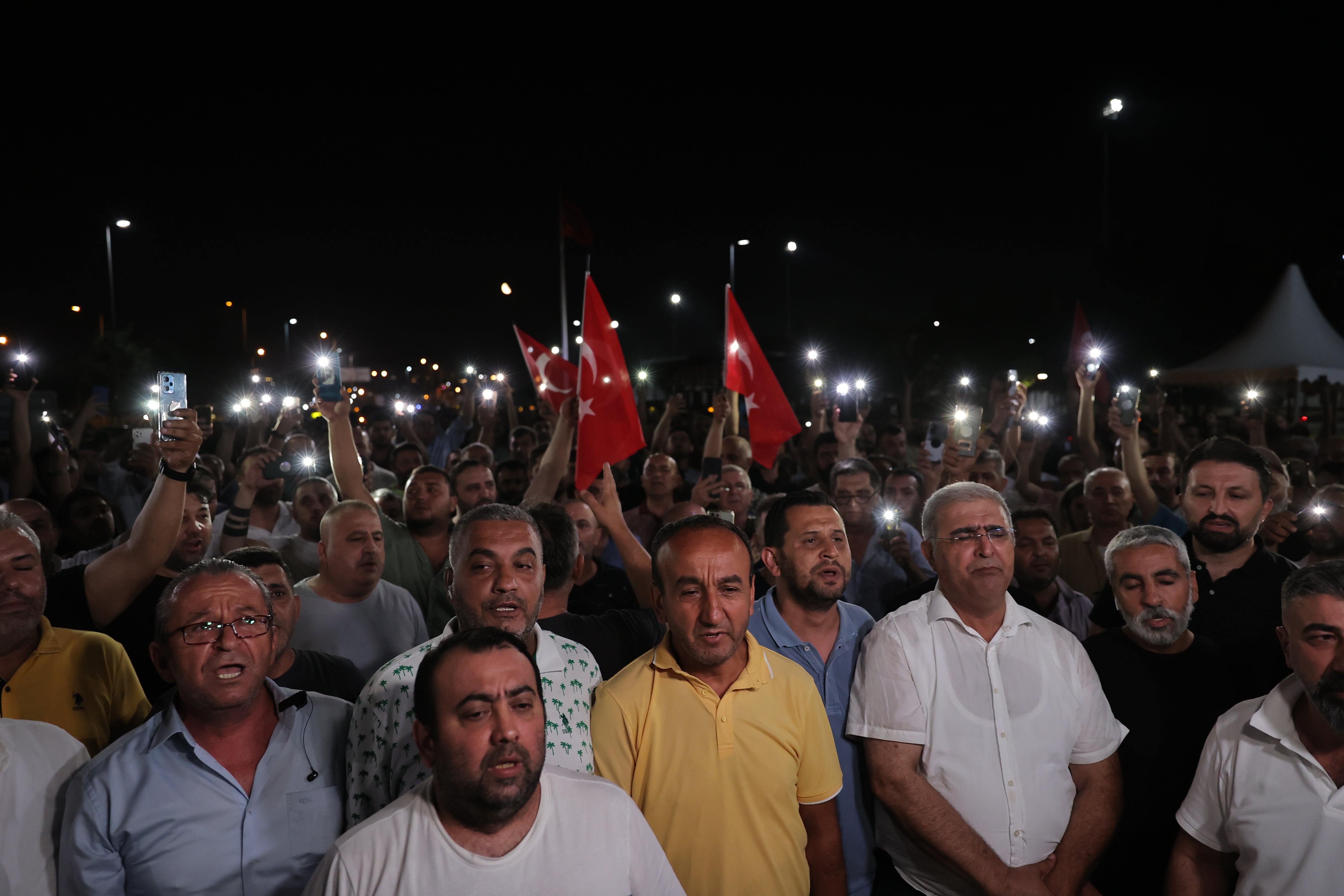 گردبوونەوەی شۆفێرانی تەکسی لە ئیستەنبووڵ. وێنە: AA