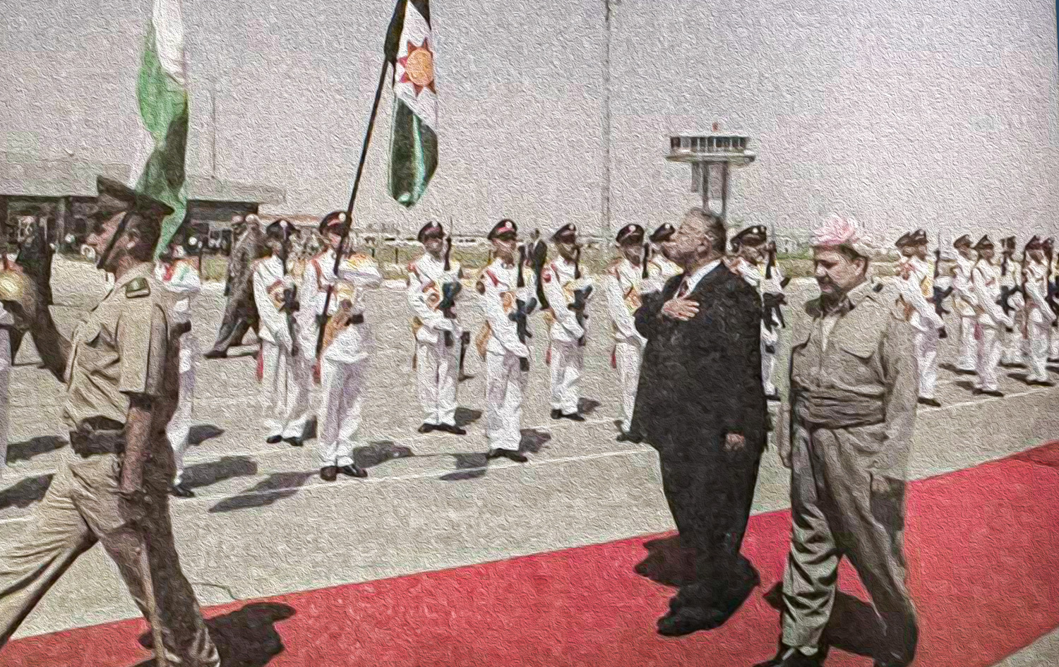 پێشوازیی سەرۆک بارزانی لە مام جەلال لە ساڵی 2005