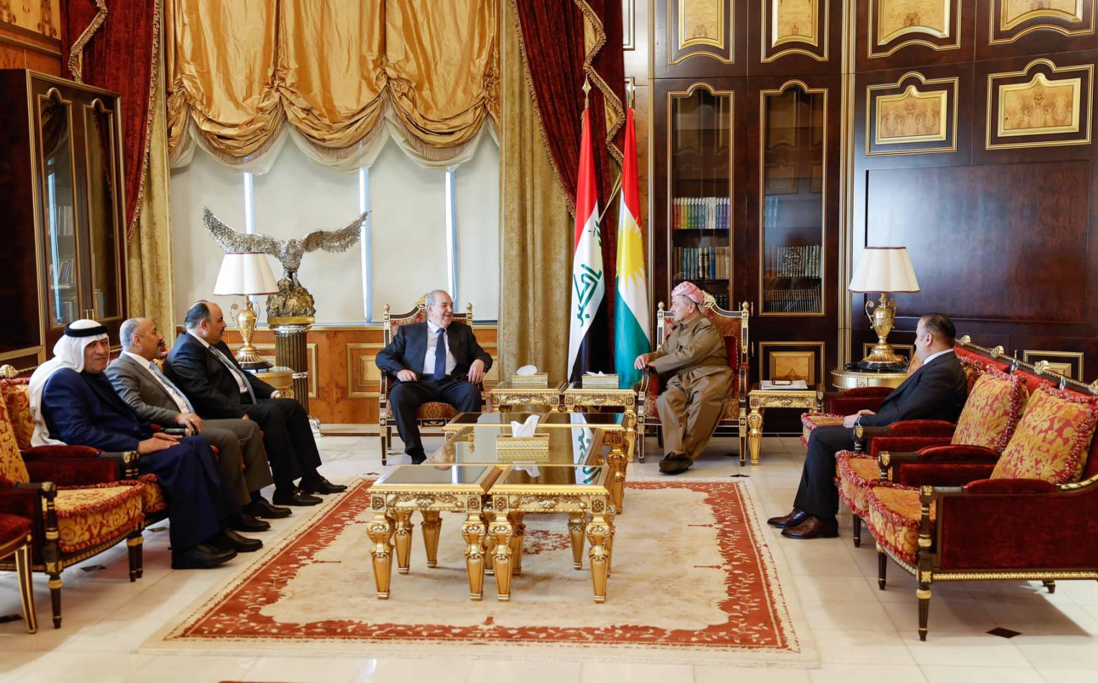 Başkan Barzani ile Irak Ulusal İttifak Başkanı Eyad Allawi bir araya geldi