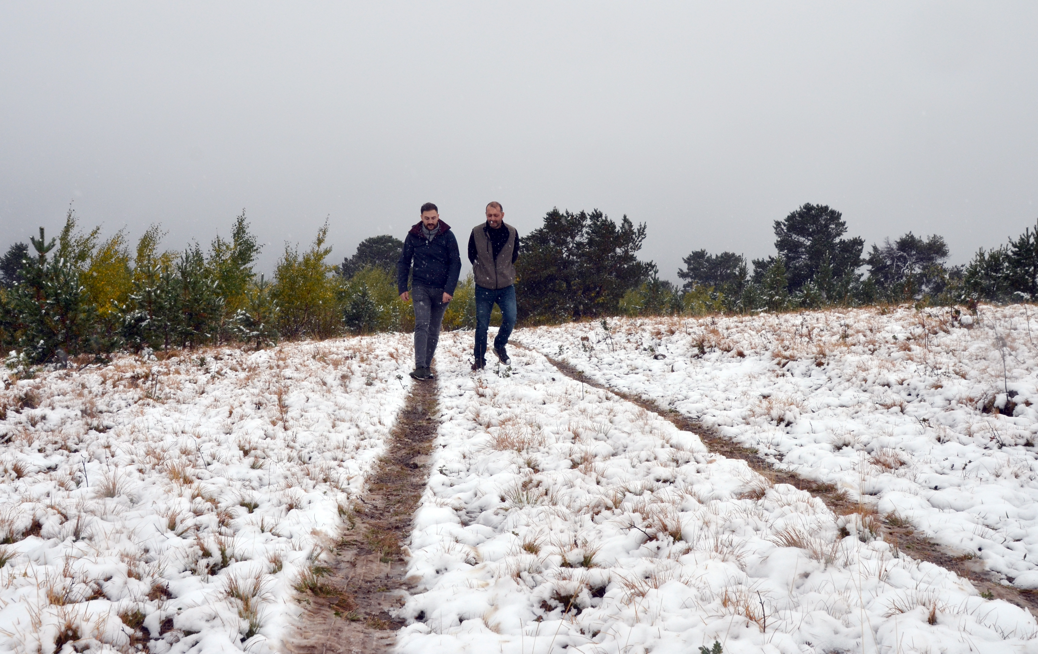 بەفربارین لە قەرس. وێنە: AA