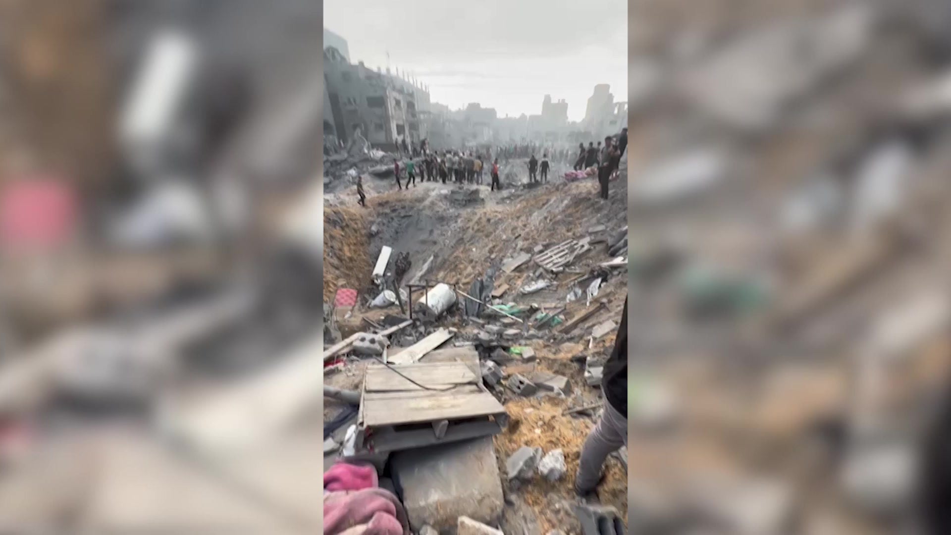 شوێنی بۆردوومانەکە. وێنە: AFP