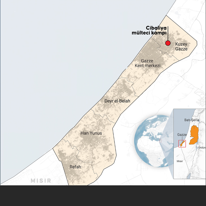 Kampın yerini gösterir harita (Grafik: AA)