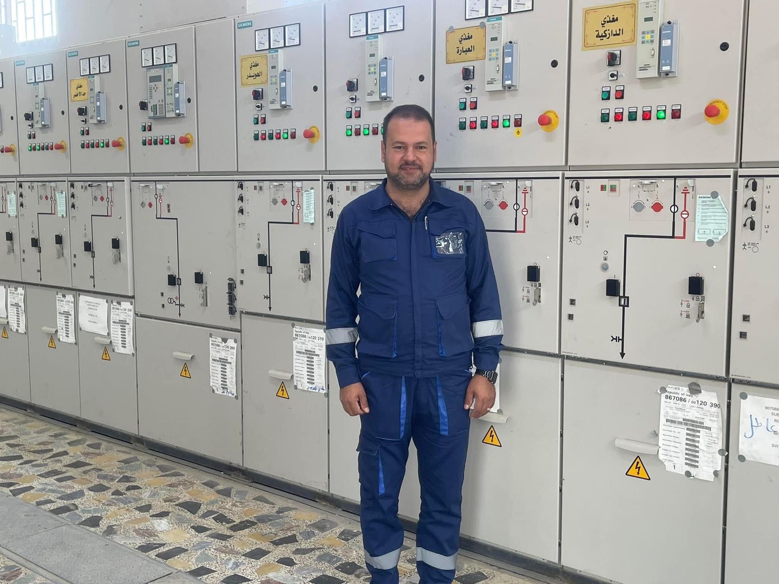 سەدام حوسێن عەبدولکەریم قوڕەیشی ئەندازیاری کارەبایە